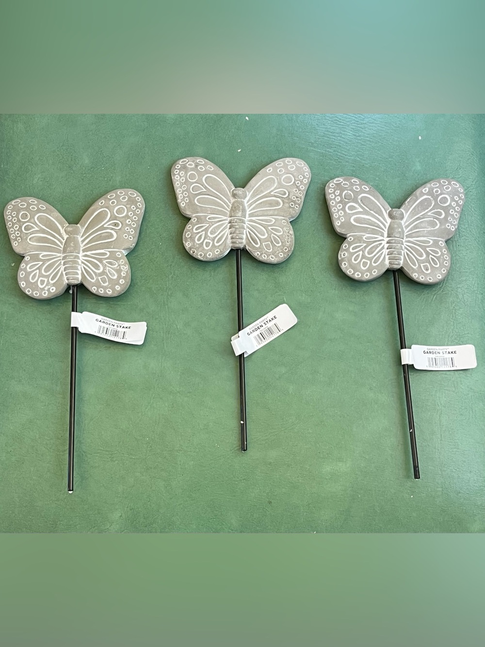Composite Butterfly Garden Stakes 
Lot of 3
